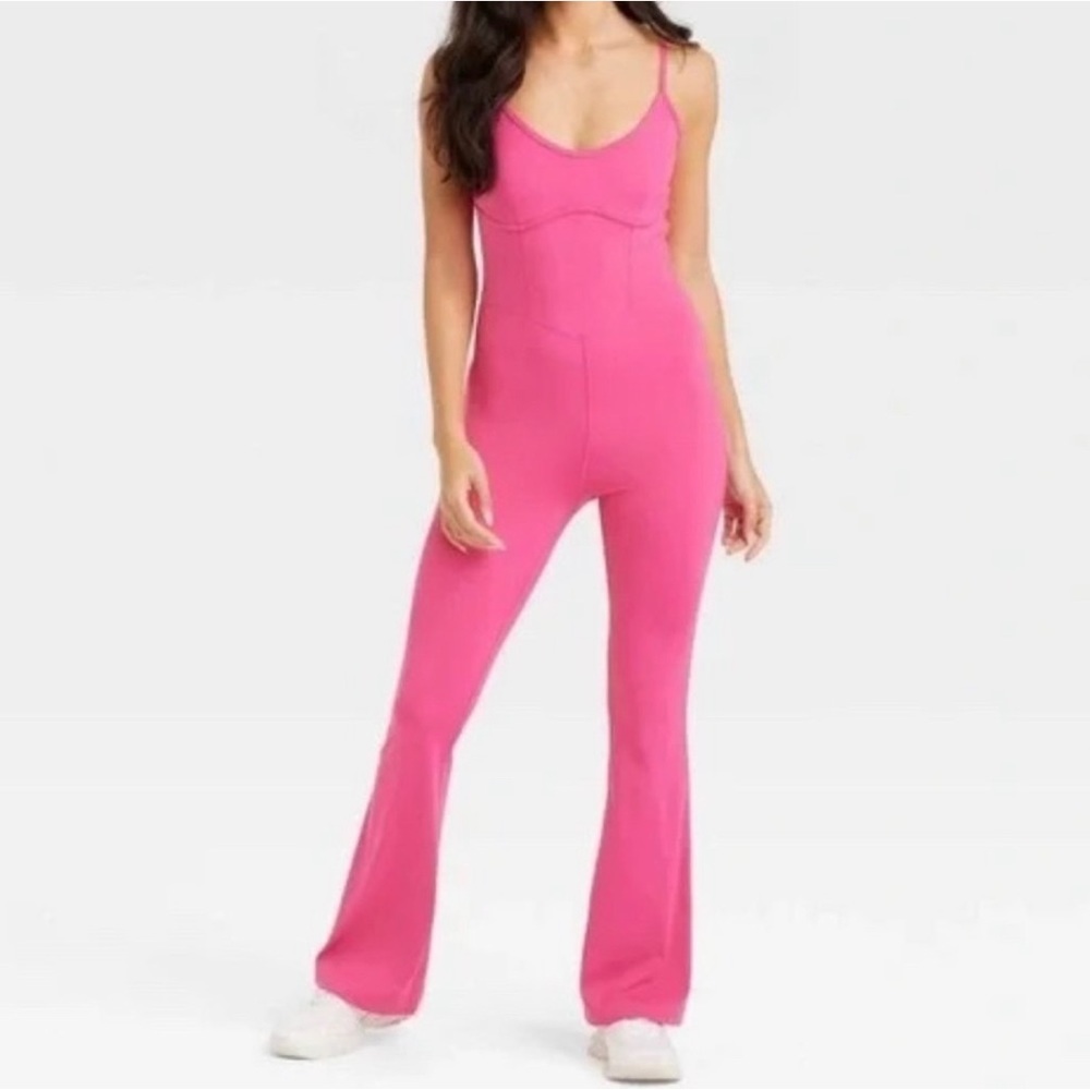 Joylab joy lab target viral one piece jumpsuit romper hot pink NEW NWOT XL